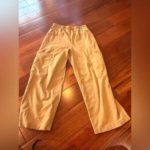 ZARA Camel Cargo Pants – Women’s Size S – Relaxed Wide Leg Utility Style